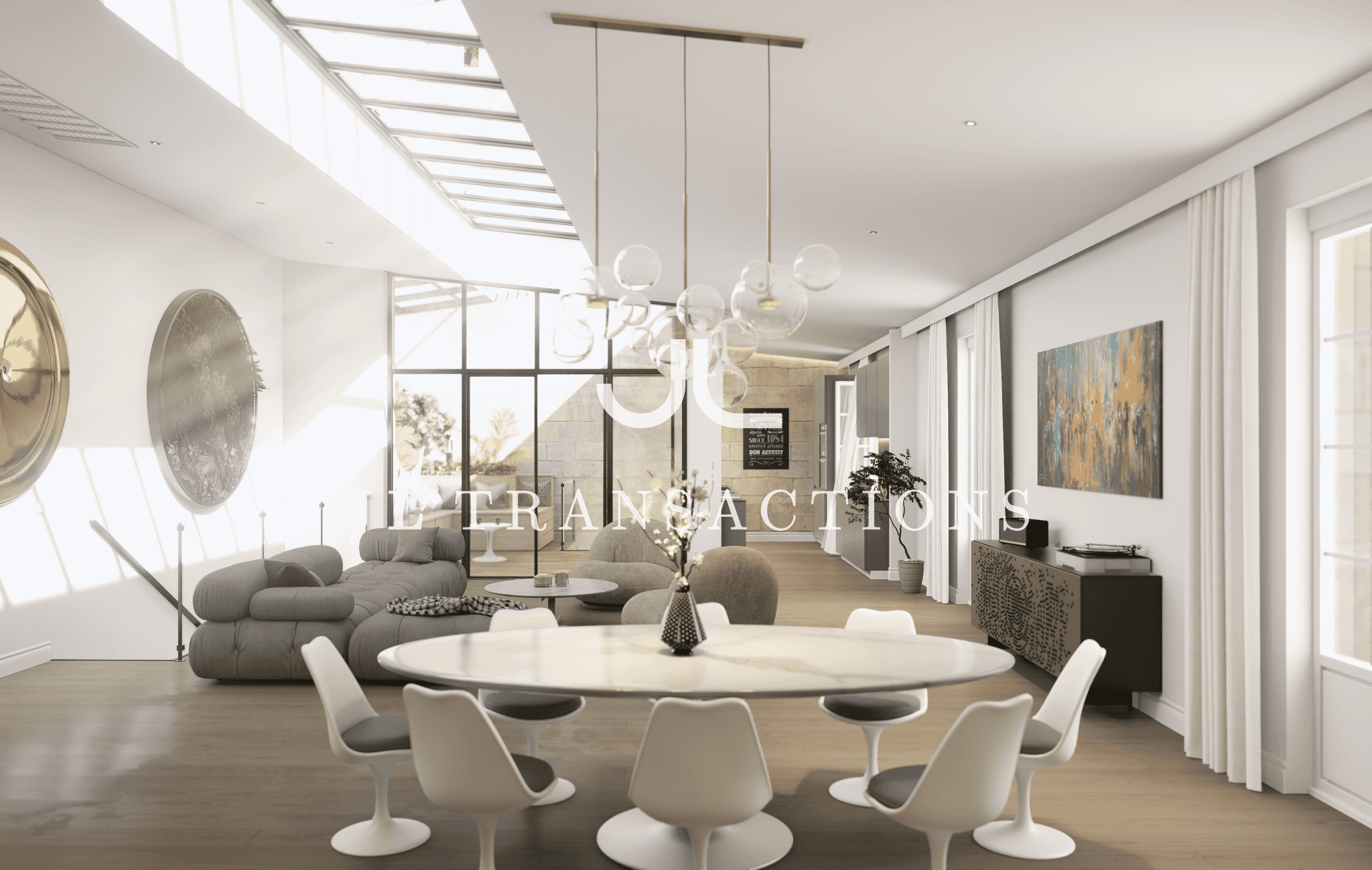 Maison type loft avec garage, terrasse, piscine au coeur de Bordeaux